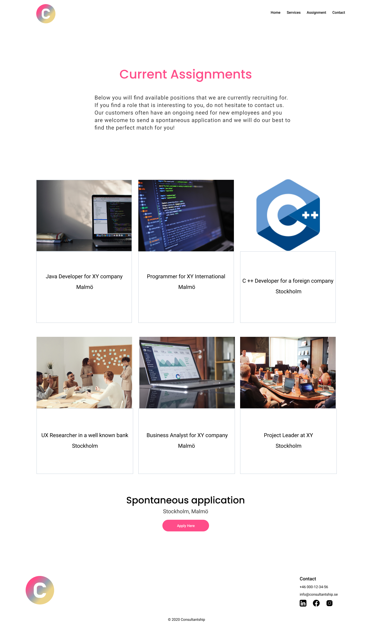 Current Assignments - sketch